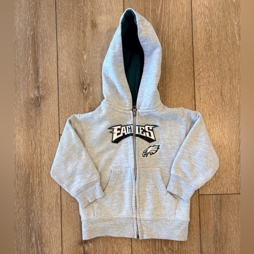 Philadelphia Eagles size 2T zipper hoodie